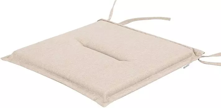 Набор из 4 подушек для стула/сиденья 46х45 см, толщина 4 см, подушки для сидения, мягкие подушки, для улицы/в помещении, для улицы/в помещении, сад, отдых, лето - темно-синий Hobbygarden, бежевый