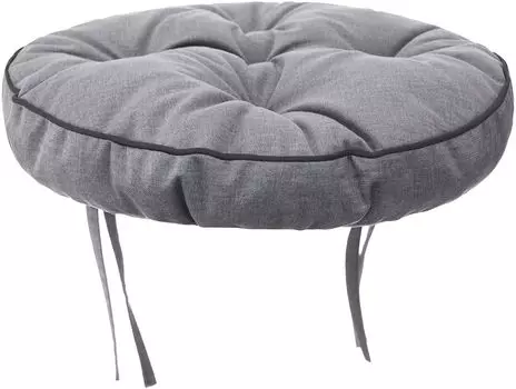 Набор из 4 подушек на стул 38x38 см - удобная подушка 10 см для стула табурет-скамья - мягкая подушка для сиденья стул для столовой стулья и скамейки пепельно-серый фантазийный Hobbygarden