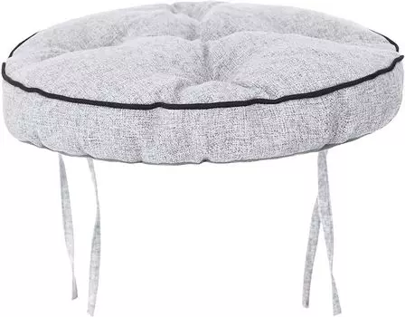 Набор из 4 подушек на стул 38x38 см - удобная подушка 10 см для стула табурет-скамья - мягкая подушка для сиденья стул для вашей столовой стулья и скамейки пепельно-серый Инари Hobbygarden