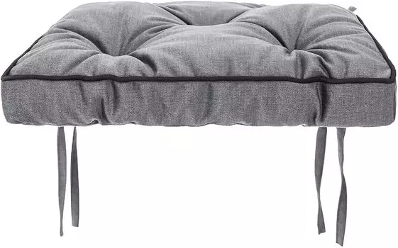 Набор из 4 подушек на стул 40х40 см - Удобная подушка толщиной 10 см для стула, скамьи и табурета - Мягкая подушка для сиденья для стульев и скамеек в столовой Hobbygarden, черный