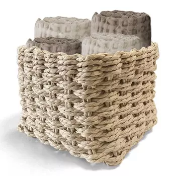 Набор из 4 простых хлопчатобумажных полотенец - вафельные Daunex, корда