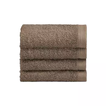 Набор из 4 простых хлопчатобумажных полотенец - жемчужный Lisola Basic, риччо