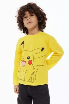 Набор из 4 рубашек H&M x Pokmon Long-sleeved Printed, мультиколор
