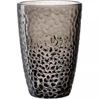 Набор из 4 стаканов LEONARDO Matera - стаканы из высококачественного кованого стекла - содержимое 340 мл - ручная работа - можно мыть в посудомоечной машине, прочный - набор из 4 стаканов серого цвета, 024382 Glaskoch, серый