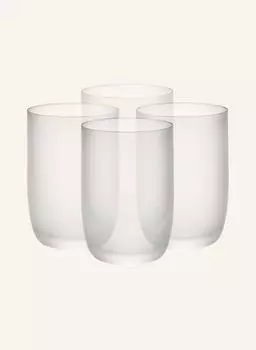 Набор из 4 стаканов на подставке, объём: 450 мл. Serax, белый