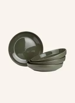 Набор из 4 суповых тарелок Moments, диаметр: 21,5 см. Marc O'Polo, зеленый