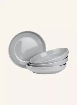 Набор из 4 суповых тарелок Moments, диаметр: 21,5 см. Marc O'Polo, серый