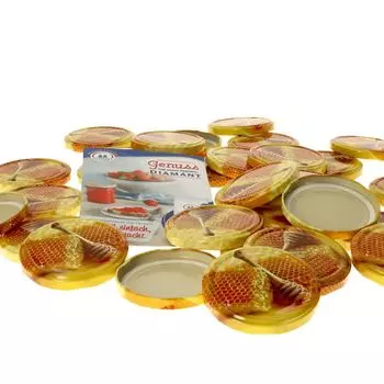 Набор из 50 крышек TO 82 с сотовой структурой, подходит для банок MamboCat 230 мл 350 мл 435 мл баночки для консервирования