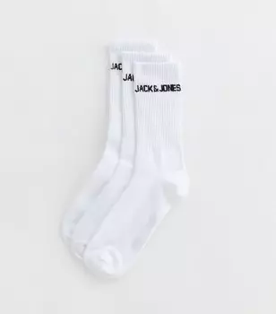 Набор из 5 белых теннисных носков Jack & Jones Jack & Jones, белый
