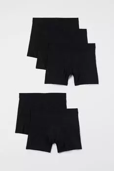 Набор из 5 боксеров Xtra Life H&amp;M, черный