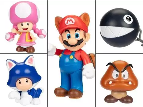 Набор из 5 фигурок World of Nintendo 2.50" Wave 37 JAKKS PACIFIC