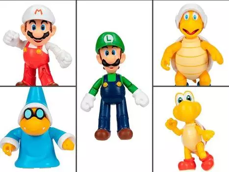 Набор из 5 фигурок World of Nintendo 4" Wave 25 JAKKS PACIFIC