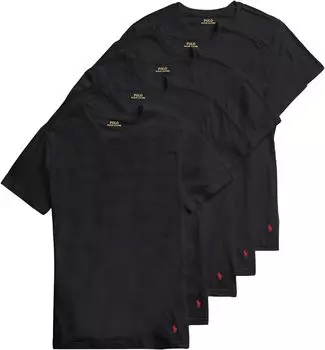 Набор из 5 комплектов облегающих экипажей Polo Ralph Lauren, цвет Polo Black/RL2000 Red Pony Player