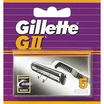 Набор из 5 лезвий для бритвы GII Plus Gillette