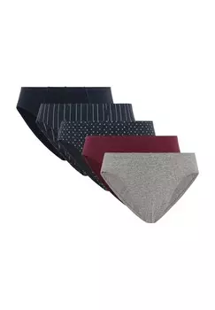Набор из 5 мужских трусов с плоскими швами DUNMORE, цвет Bordaux Combo
