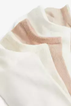 Набор из 5 пар носков-кроссовок H&M, бежевый