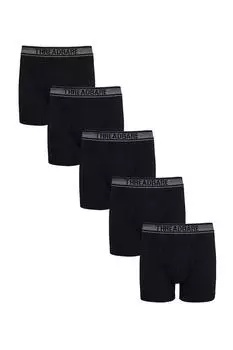 Набор из 5 плавок Orbison с А-образной передней частью Threadbare, черный