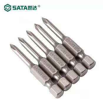 Набор из 5 предметов SATA, серия 6,3 мм, длинная крестовая насадка 50 мм № 3, 59324-сменная насадка