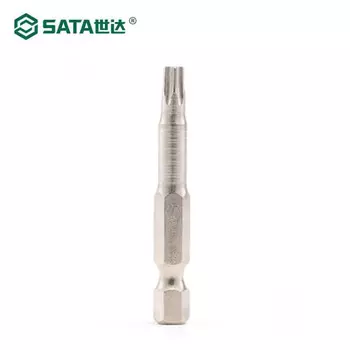 Набор из 5 предметов SATA, серия 6,3 мм, 50 мм, длина, среднее отверстие, отвертка в форме цветка, бита TT27 59346-сменная бита