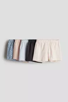Набор из 5 шорт без застежки H&M, розовый