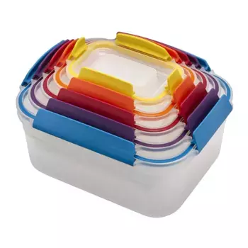 Набор из 5 штабелируемых герметичных замков Nest Lock Joseph Joseph, прозрачный