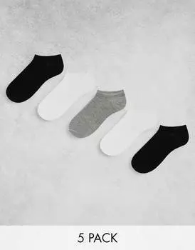 Набор из 5 спортивных носков ASOS DESIGN
