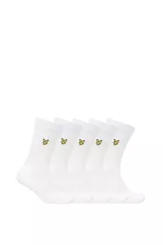 Набор из 5 спортивных носков Camdyn, белый Debenhams, белый