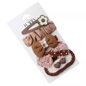 Набор из 5 стильных заколок для волос Sp243 Ecarla