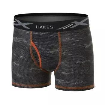 Набор из 5 трусов-боксеров Hanes Ultimate X-Temp Hanes, синий/оранжевый/темно-серый