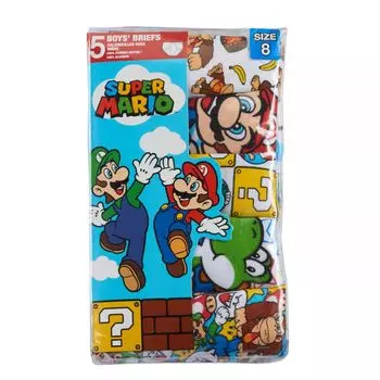 Набор из 5 трусов Super Mario Bros. Licensed Character, мультиколор