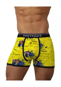Набор из 6 боксеров в стиле ретро из хлопка normani, цвет Crazy Yellow Britannia