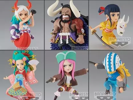 Набор из 6 фигурок One Piece World Collectable Figure The Great Pirates 100 Landscapes Vol.8 BANPRESTO
