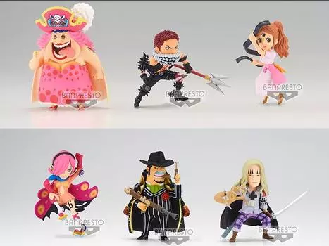 Набор из 6 фигурок One Piece World Collectable Figure The Great Pirates 100 Landscapes Vol. 9 BANPRESTO