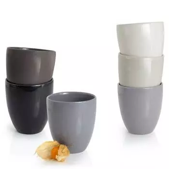 Набор из 6 кофейных кружек swing по 300 мл каждая Moritz & Moritz, серый