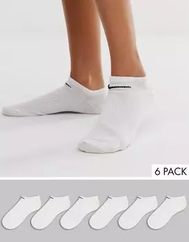 Набор из 6 легких низких носков белого цвета Nike Everyday Everyday