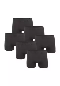 Набор из 6 мужских боксеров из нейлоновой микрофибры normani, антрацит