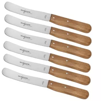 Набор из 6 ножей для завтрака Mojawo, ножи для масла, горбатые ножи, качество Золинген