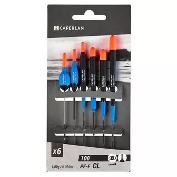 Набор из 6 поплавков F100 CL 2 г CAPERLAN