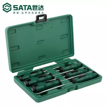 Набор из 6 предметов SATA, набор шлицевых и крестовых отверток серии T, инструмент для электрика, отвертка 09309, в наличии