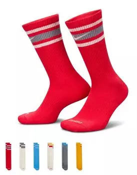 Набор из 6 разноцветных носков Nike Everyday Plus Cushioned Nike