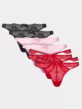 Набор из 6 стрингов Hunkemller, мультиколор