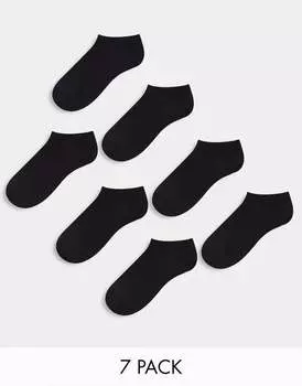 Набор из 7 черных кроссовок ASOS DESIGN