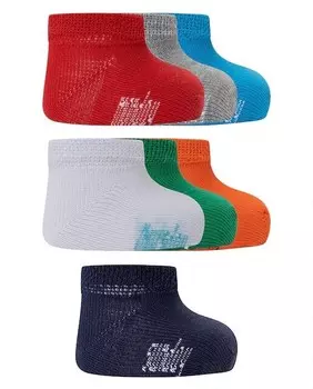 Набор из 7 пар однотонных детских носков из хлопка с указанием дней недели Punto Blanco, мультиколор