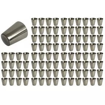 Набор из 96 рюмок из нержавеющей стали, рюмок с булавками емкостью 2 мл, стаканчиков для стопок, стаканов для вечеринок HAC24