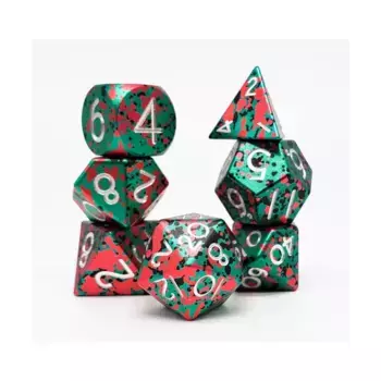 Набор из анодированного полиэстера «Полок» — Destiny (7), Aluminium Solid Dice (Level Up Dice)