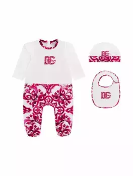 Набор из боди, шапки и нагрудника Dolce&Gabbana, мультиколор