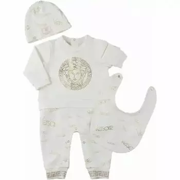 Набор из боди, шапки и нагрудника Versace