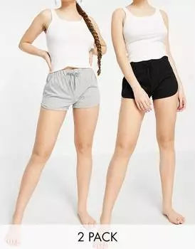 Набор из двух беговых шорт с завязками на талии Miss Selfridge