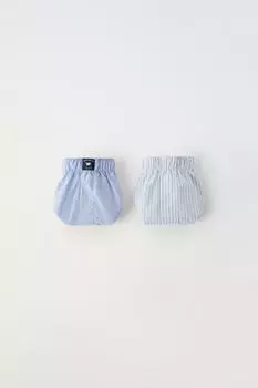 Набор из двух боксеров поплин ZARA, синий