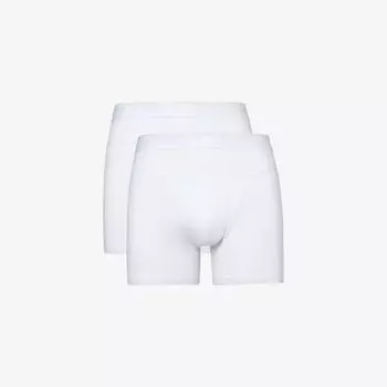 Набор из двух боксеров средней посадки с фирменным поясом и хлопковыми трусами-стрейч Bjorn Borg, белый
